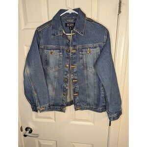 The Childrens Place Blue Denim Jacket Size XL 14 Snap Closure Great Condition